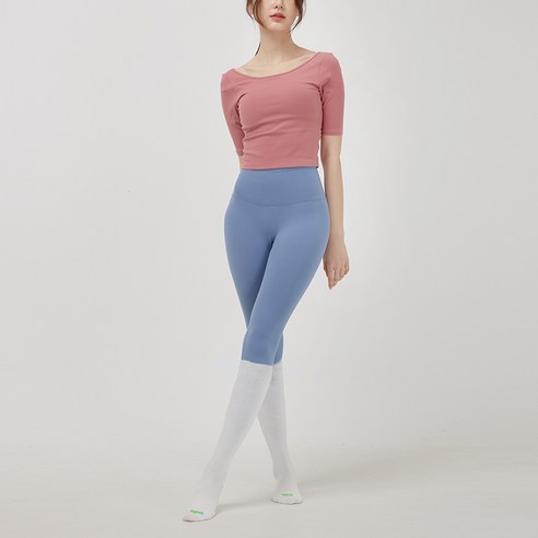 오무나 필라테스양말 니삭스 미끄럼방지 논슬립 홈트레이닝 요가 토삭스 무릎양말