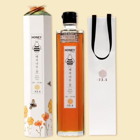 -23.5 꽃꿀 단품 500g 100%국산 벌꿀 아카시아꿀 야생화꿀 밤꿀 피나무꿀 때죽나무꿀 병꿀, 밤 / 쇼핑백: 추가, 1개