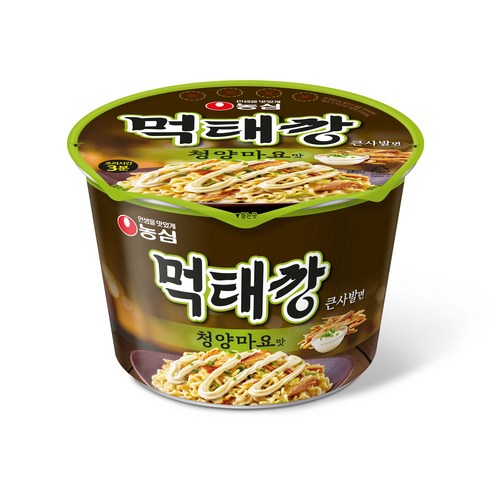 [메가마트]농심 먹태깡 큰사발면 청양마요맛 118g, 상세페이지 참조