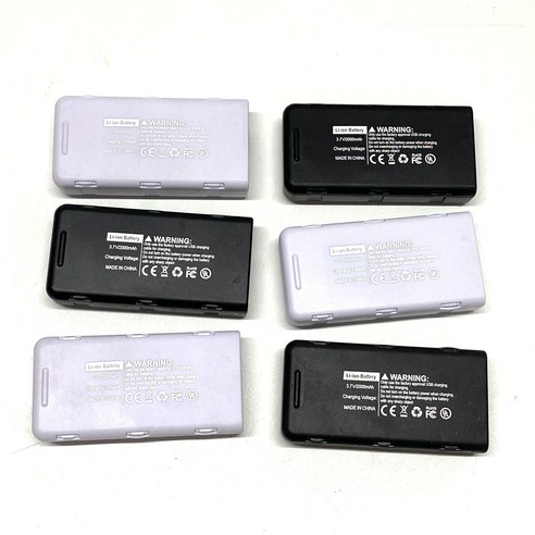 S116 드론 배터리 액세서리 37V 2000Mah S116 MAX 쿼드콥터 USB 충전기 와이어 정품 예비 부품, 6.1Pcs white