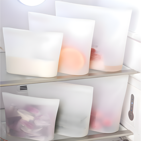 [신선보관] 모아르 프레시락 실리콘 밀폐 용기 3종 세트, 중형 (1,000ml) 3P, 1세트