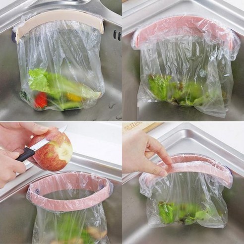 싱크대매직홀더 비닐봉지 거치대 주방 음식물 봉투 거치대 홀더, 상세페이지 참조, 상세페이지 참조
