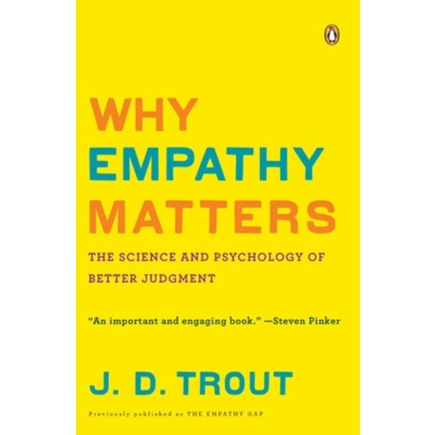 (영문도서) Why Empathy Matters: The Science and Psychology of Better Judgment Paperback, Penguin Adult Hc/Tr, English, 9780143116615