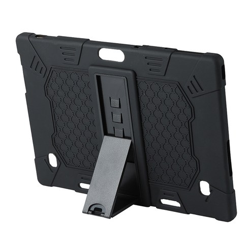 Xzante Teclast m30 pro 10.1 인치 태블릿 실리콘 케이스 용 펜이있는 조정 가능한 스탠드 (검정색), 검은 색