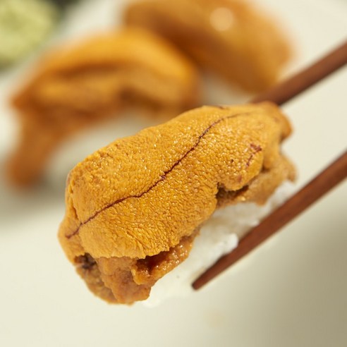 청정 바다에서 채취한 신선한 성게알, 깊고 풍부한 맛과 건강한 영양가