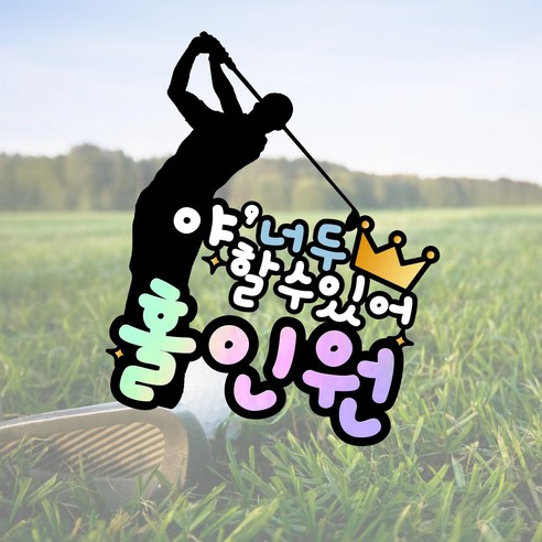 소소애 홀인원 골프 여행 파티 행사 소품 토퍼 - 파티픽 | 쿠팡
