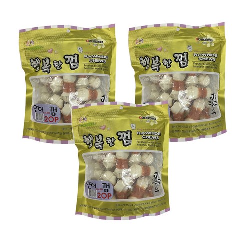 쉐프의 레시피 행복한껌 강아지 간식 20p, 연어, 3개입