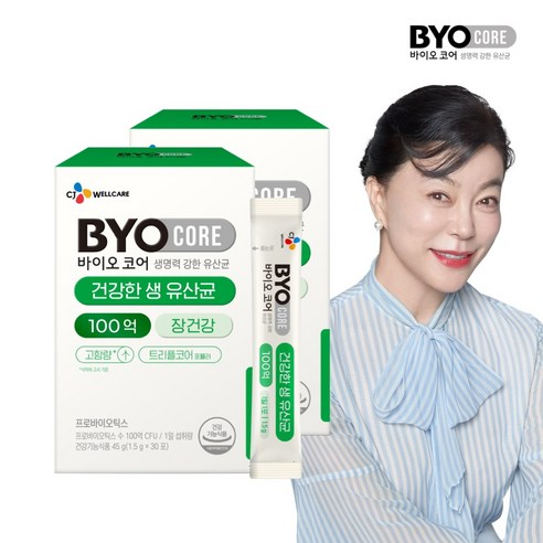 BYO 건강한 생유산균 100억 30개입, 45g, 2개