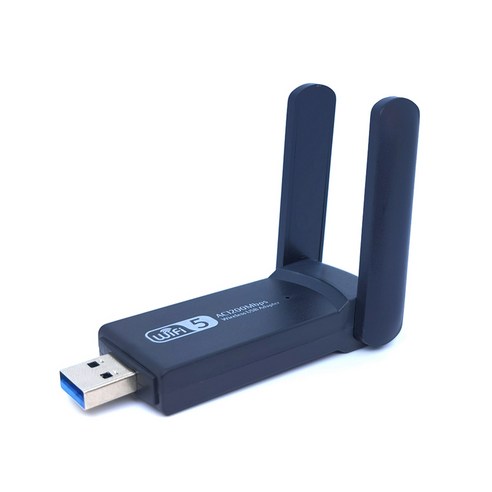 노 브랜드 무선 USB 1200Mbps WiFi 어댑터 듀얼 밴드 2.4G/5Ghz 3.0 동글 802.11Ac 안테나 포함, 무선 네트워크 카드