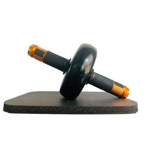 허리 복근 운동기구 ab휠 홈트레이닝 [ 나우로그 AB슬라이드 시리즈 #2 ], [블랙 싱글휠] 무릎 보호대 15mm 증정