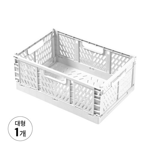 풀템 접이식 다용도 정리함 폴딩박스, 화이트, 1개