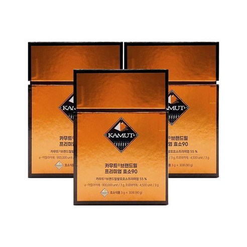 그레인온 카무트 브랜드밀 프리미엄 효소 90 3g x 30포 x 3박스, 90g, 2개