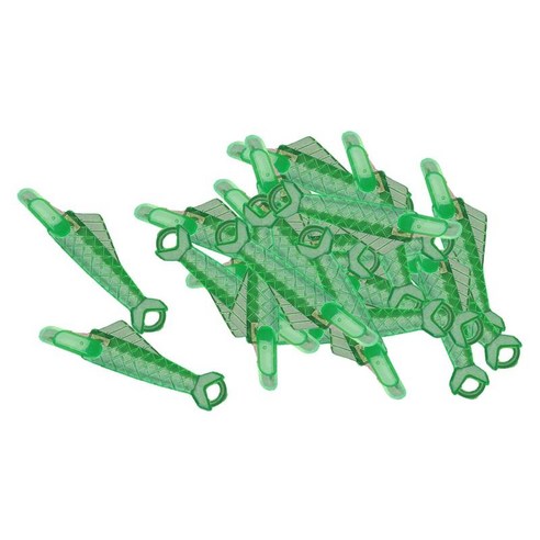 큰 눈 바늘에 대한 20pcs 간단한 재봉틀 바늘 스레더 손 재봉 자수, 녹색, 플라스틱