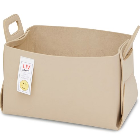 공간을 디자인하는 마법, 리브맘 접이식 펠트 비비드 수납 바구니 리빙박스 펠트바구니