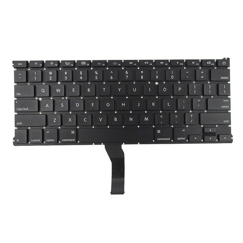 Xzante Macbook Air 13인치 A1369 A1466 노트북 내부 교체 키보드용 키보드(미국 레이아웃), 검은 색, 금속 + 플라스틱