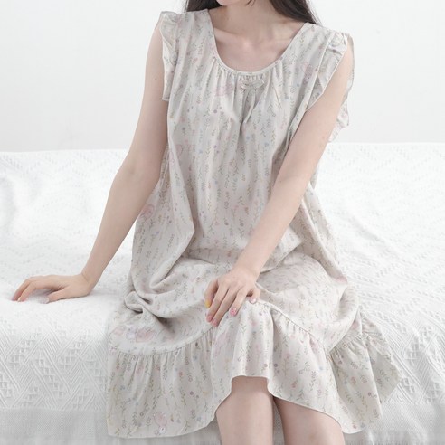 "더위는 가볍게, 편안함은 가득! 써니드림 인견 원피스로 꿀잠 예약" 인견원피스잠옷