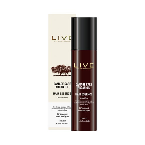아이쉬 라이브 데미지 케어 아르간 헤어 오일, 120ml, 1개