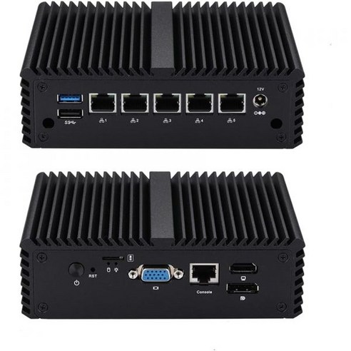 Qotom Q10821G5 S08 미니 PC 5X 2.5G LAN 포트 J6412 쿼드코어 AES NI 컴퓨터 16G DDR4 RAM 256G MSATA SSD, 8G RAM/ 256G SSD