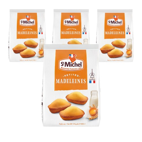 생미쉘 마들렝 빵, 175g, 4개
