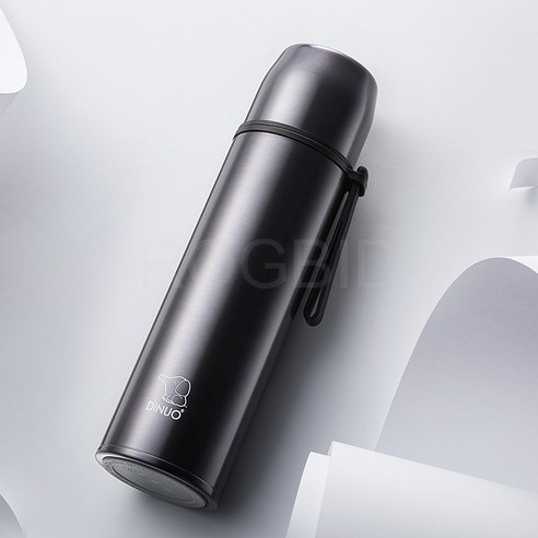 ROGBID 스테인레스 스틸 진공 머그잔 로프와 야외 스포츠 컵, 350ML, 그라데이션 블루