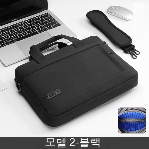 YJQ 노트북 가방 슬리브 숄더백 노트북 휴대용 케이스 pro13 14 15.6 인치 Macbook Air 13.3 케이스 ASUS Acer Lenovo Dell 핸드백, MODEL 2-BLACK, 12 13inch