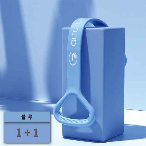 밈플레이MP 고탄력 스트레칭 밴드 필라테스 요가 1+1, 1개, 블루