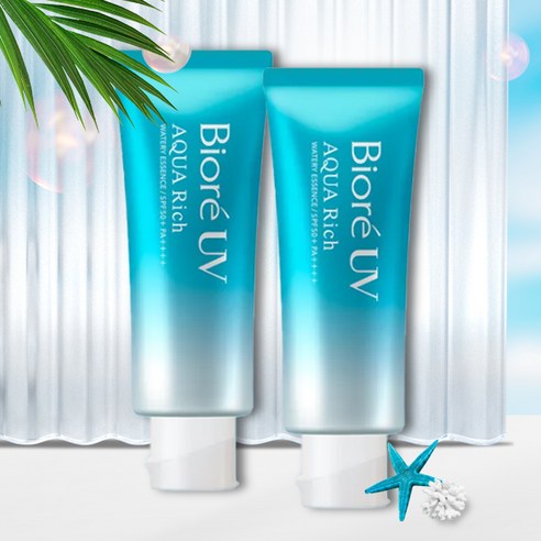 촉촉한 수분감으로 빛나는 피부, 비오레 UV 아쿠아리치 선크림 에센스