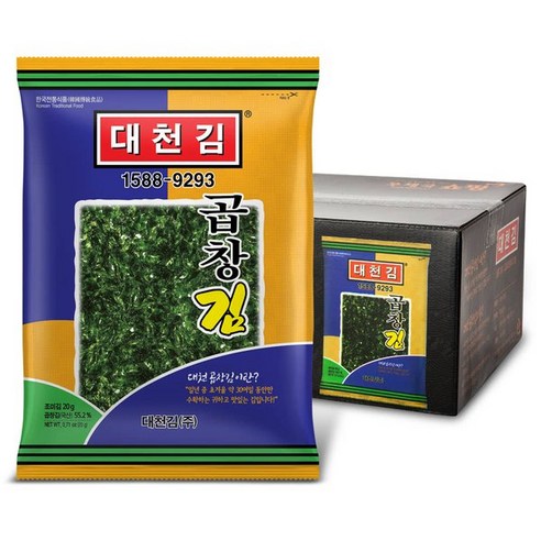 우체국쇼핑 [대천김] 조미구이 곱창김 (20gx7봉), 7개