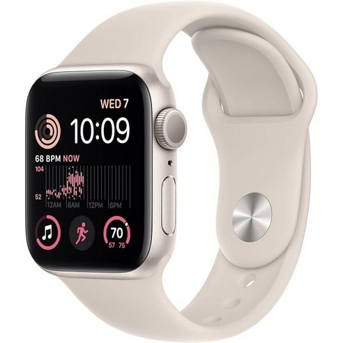 애플워치SE 2세대 GPS+셀룰러 40mm 별빛 스포츠밴드가 적용된 알루미늄 케이스 M/L 갱신, 1개