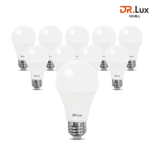 닥터룩스 LED 전구 10W, 10개, 주광색