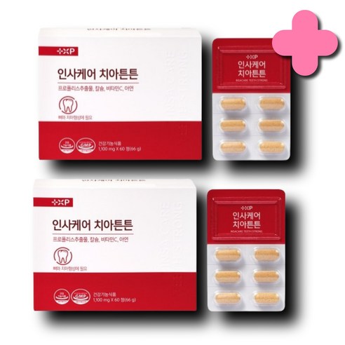 잇몸 염증 치료 케어 이가탄탄 한 치아 칼슘 영양 제, 60정, 1개