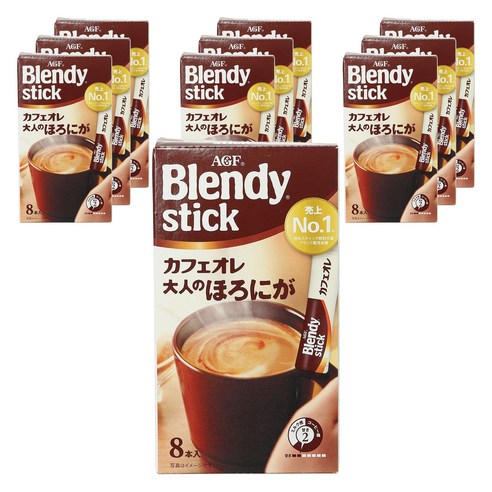 블렌디 스틱 카페오레 어른의 호로니가, 10개, 8개입