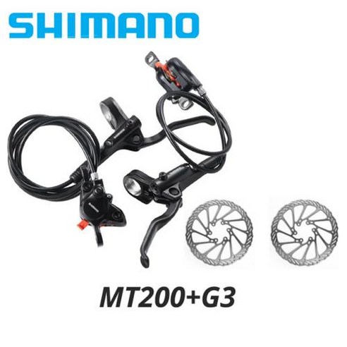 자전거부품 브레이크 시마노 MT200 MT201 M315 산악 유압 디, 3.MT200 with HS1 2pcs