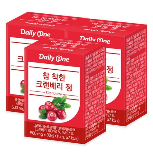 참 착한 크랜베리정 요로건강 여성 영양제 3통