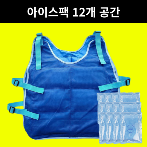 쿨파오 아이스조끼 국산 아이스팩12개입 얼음 여름