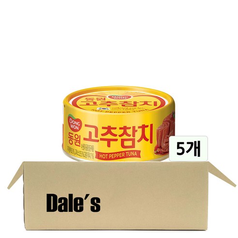 동원 고추 참치, 135g, 5개