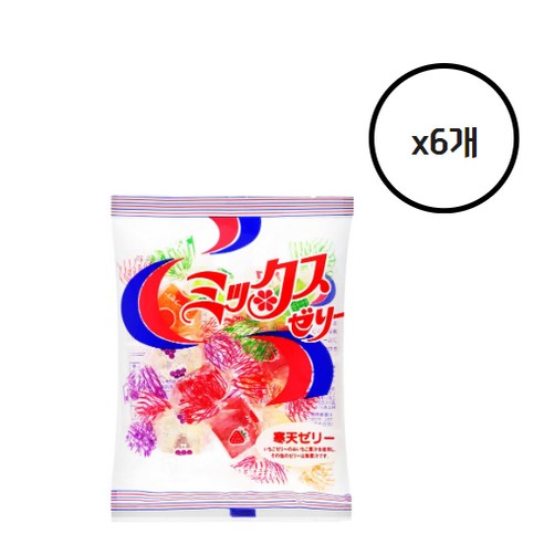 일본 킨조 과일 믹스 젤리 (재고확보), 125g, 6개