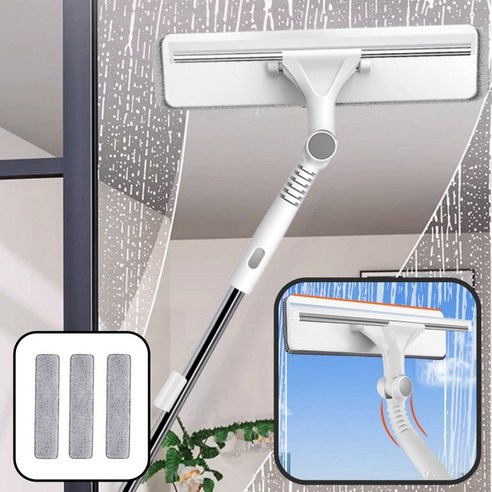 😱 팔 뻗기 힘든 창문, 이제 걱정 끝! ✨ 깨끗함은 기본, 편리함까지 더한 창문 청소 도구 유리창청소기