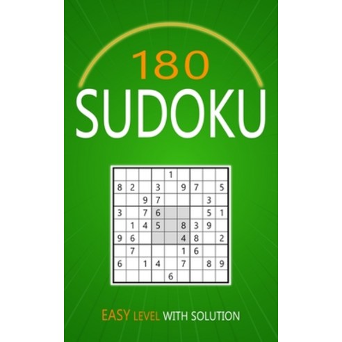 (영문도서) 180 Sudoku Easy Level: Puzzles With Solutions for Adults Paperback, Independently Published, English, 9798388242396