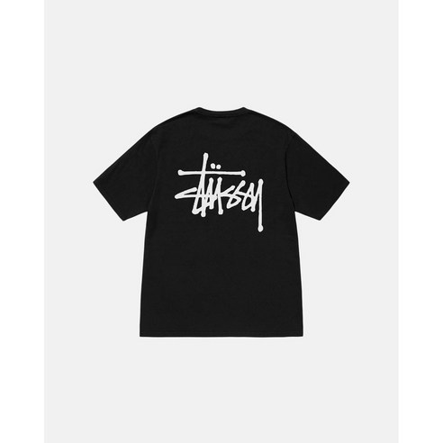 스투시 반팔티 피그먼트 티셔츠 블랙 2XL [국내매장판] BASIC STUSSY TEE PIGMENT DYED