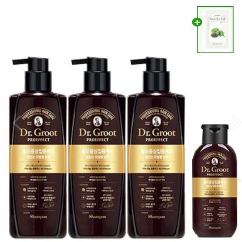 시즌3 닥터그루트 프로이펙트 미녹시놀TM3만PPM 닥터그루트 샴푸 500ml+190ml+로얄젤리1매, 3개