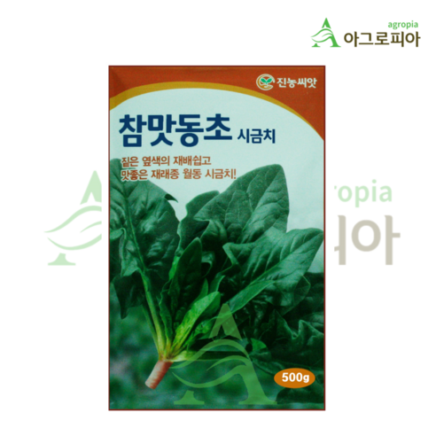 (가을씨앗)진농 참맛동초 시금치 500g 겨울 월동, 1개