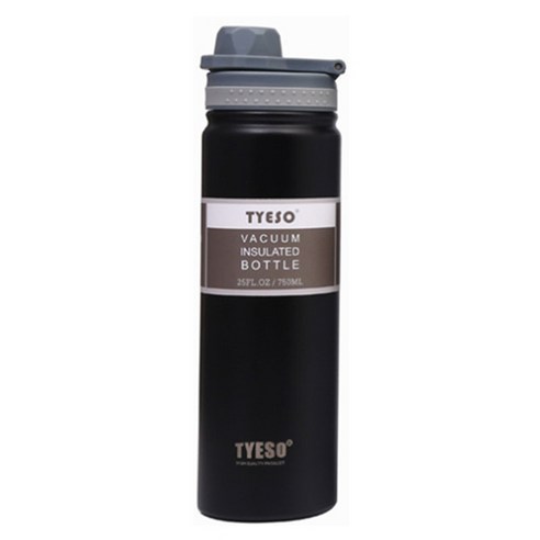 MONTHERIA 몬테리아 TYESO 진공단열 스포츠 보틀 텀블러 750ML, 블랙