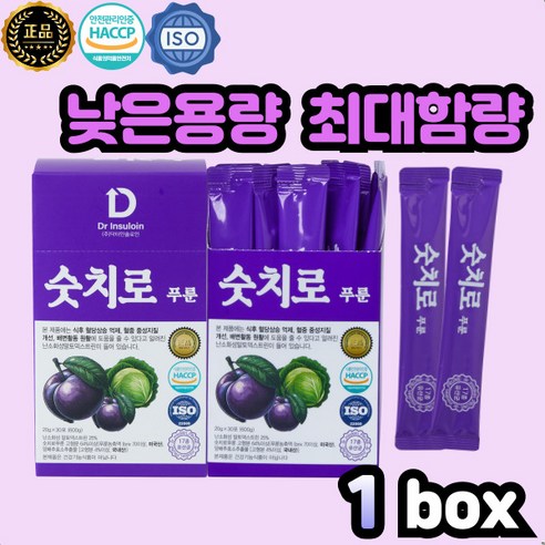 건강을 생각한 최상의 선택, 숫치로 푸룬즙 유산균 간편스틱형 푸룬주스
