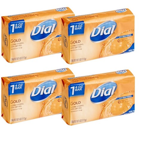 미국 다이알 골드 바 항균 탈취 비누 113g 12개 1.35kg 2팩 Dial Antibacterial Deodorant Soap Gold 4 oz, 24개