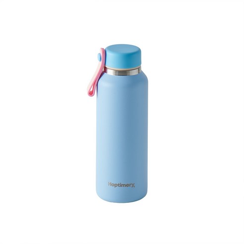 홉티머리 포켓 텀블러 보틀 미니 슬림 스텐 진공 보온보냉 손잡이, 1개, 355ml, 블루