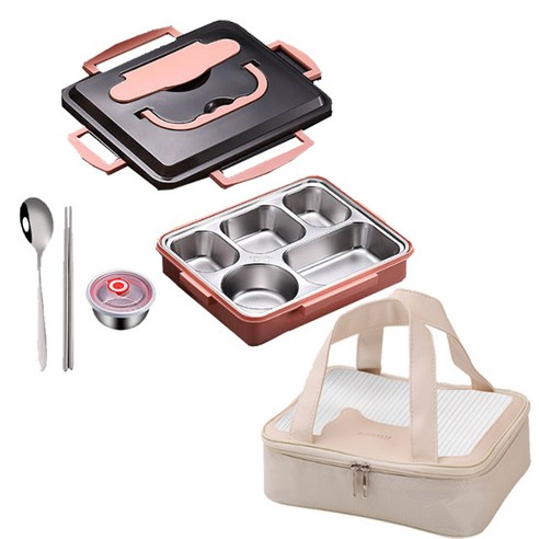 고급스러움과 실용성을 겸비한 완벽한 도시락 세트