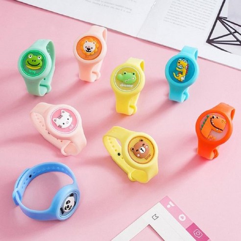 해피리아 어린이 LED 모기퇴치 팔찌 캠핑 유아 썸머밴드, 1개