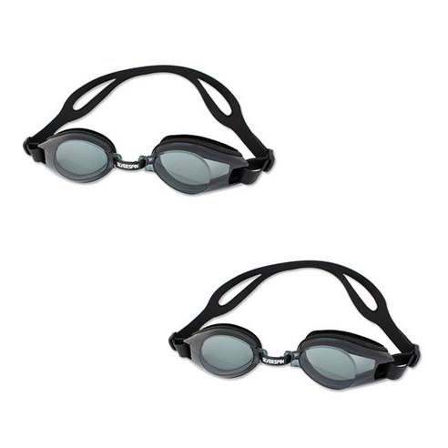 물안경 성인용수경 실버스핀 패킹 수경 SGT-501 2set, 01_BLK+BLK