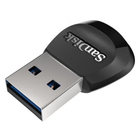 샌디스크 USB 3.0 마이크로 SD카드 멀티 리더기, 1개, 블랙, SDDR-B531-ZN6NN